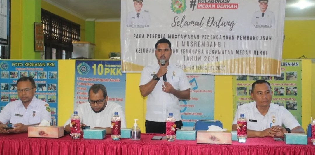 Kegiatan Musrembang bersama toko masyarakat di Kelurahan Medan Tenggara