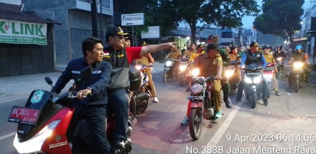 Apel dan Patroli Antisipasi Tawuran Dan Trantibum Di Wilayah Kecamatan Medan Denai. Minggu, 09 April 2023