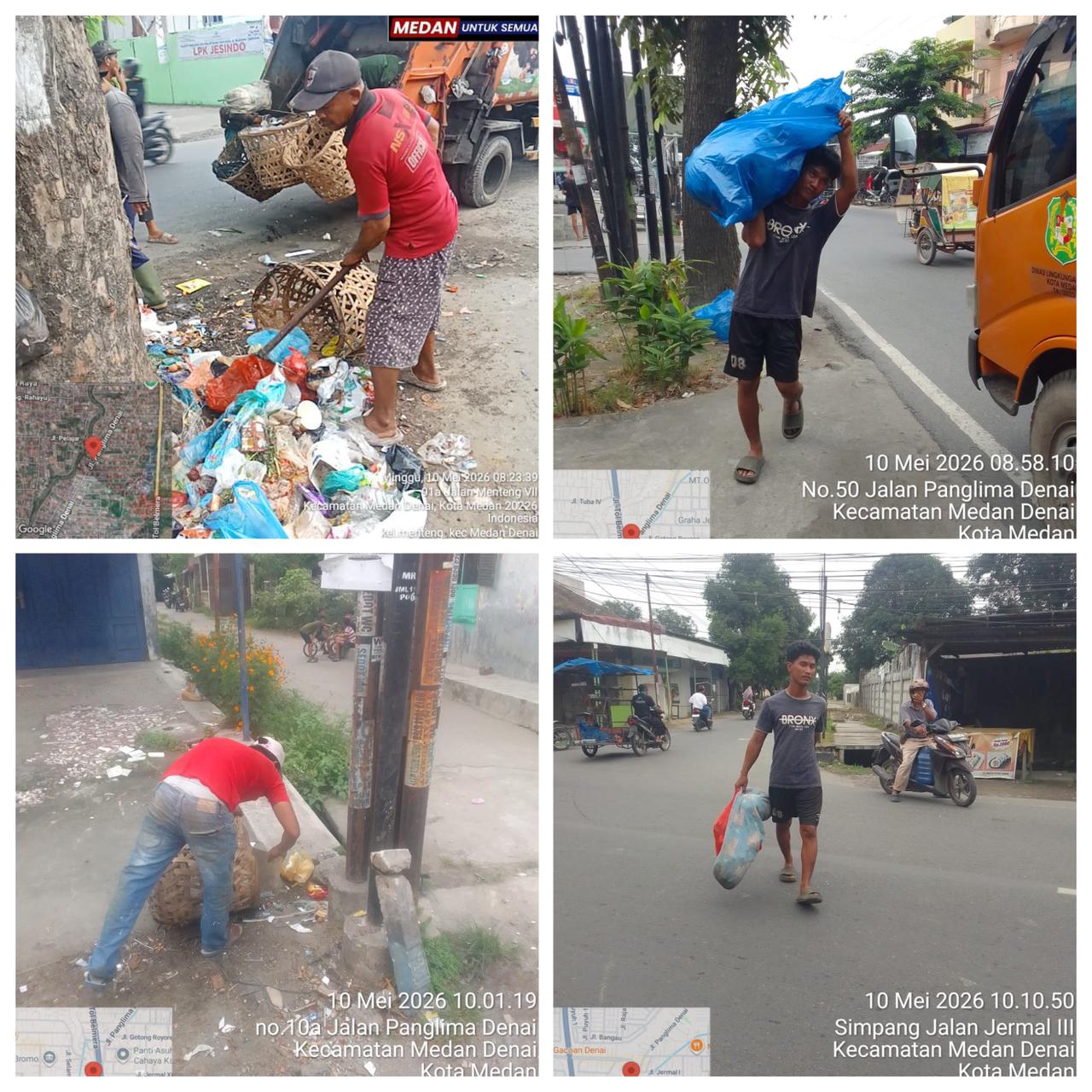 Giat Kebersihan Petugas Bestari dan Melati Lakukan Penyisiran dan Pengangkatan Sampah Pagi Hari